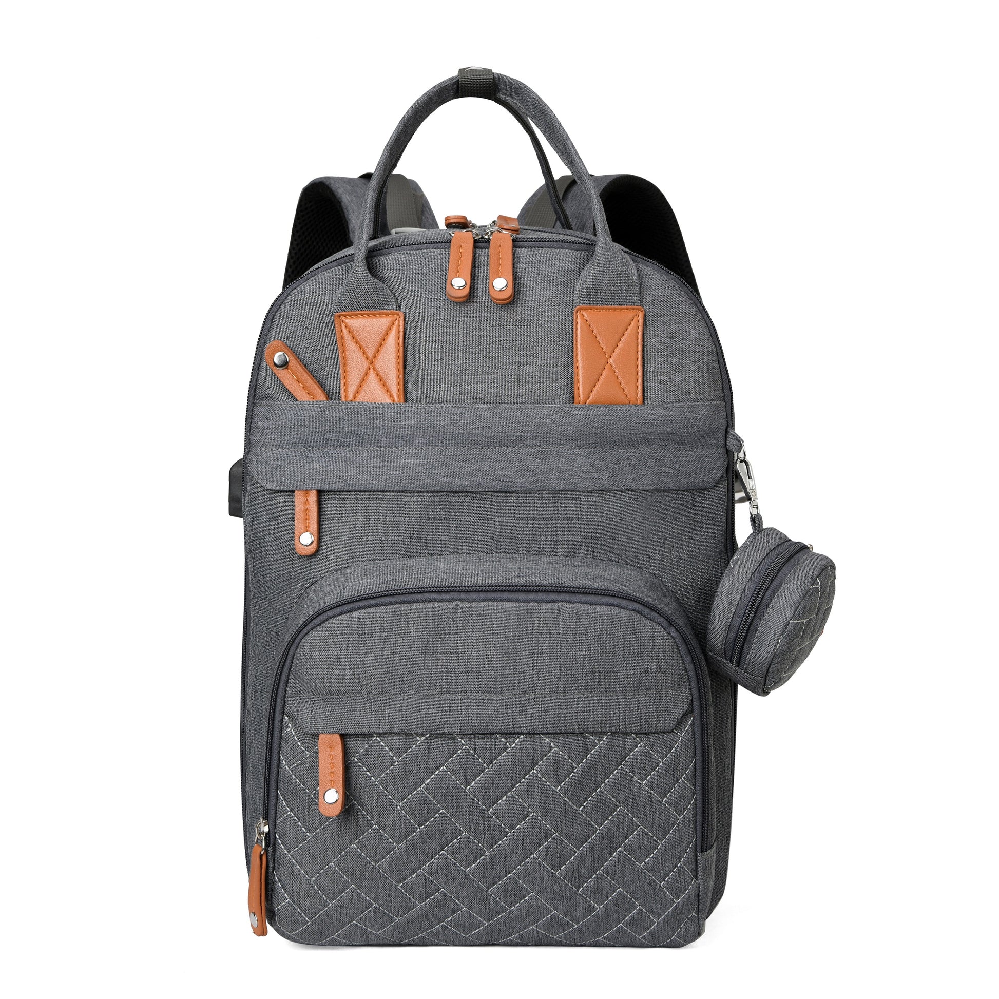 Lamroro Unisex Unpackable Diaper Bag:, Multifunctional Backpack With Changing Pad, Stroller Straps, And Case - Stylish And Practical! Christmas, Halloween, Thanksgiving Day Gift